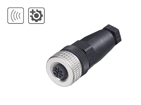 Fermale connector M12-A 5pol straight